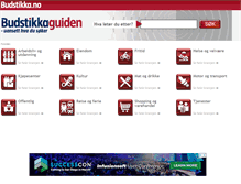 Tablet Screenshot of budstikkaguiden.no